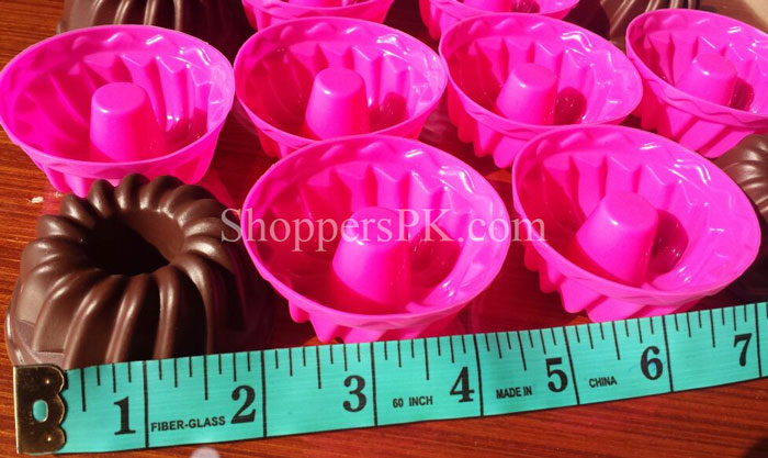 12 Pcs Silicone Cupcake Jelly Puding Mold