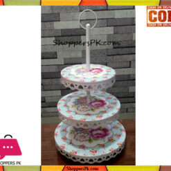 3 Layer Metal Cupcake Cake Stand Flower