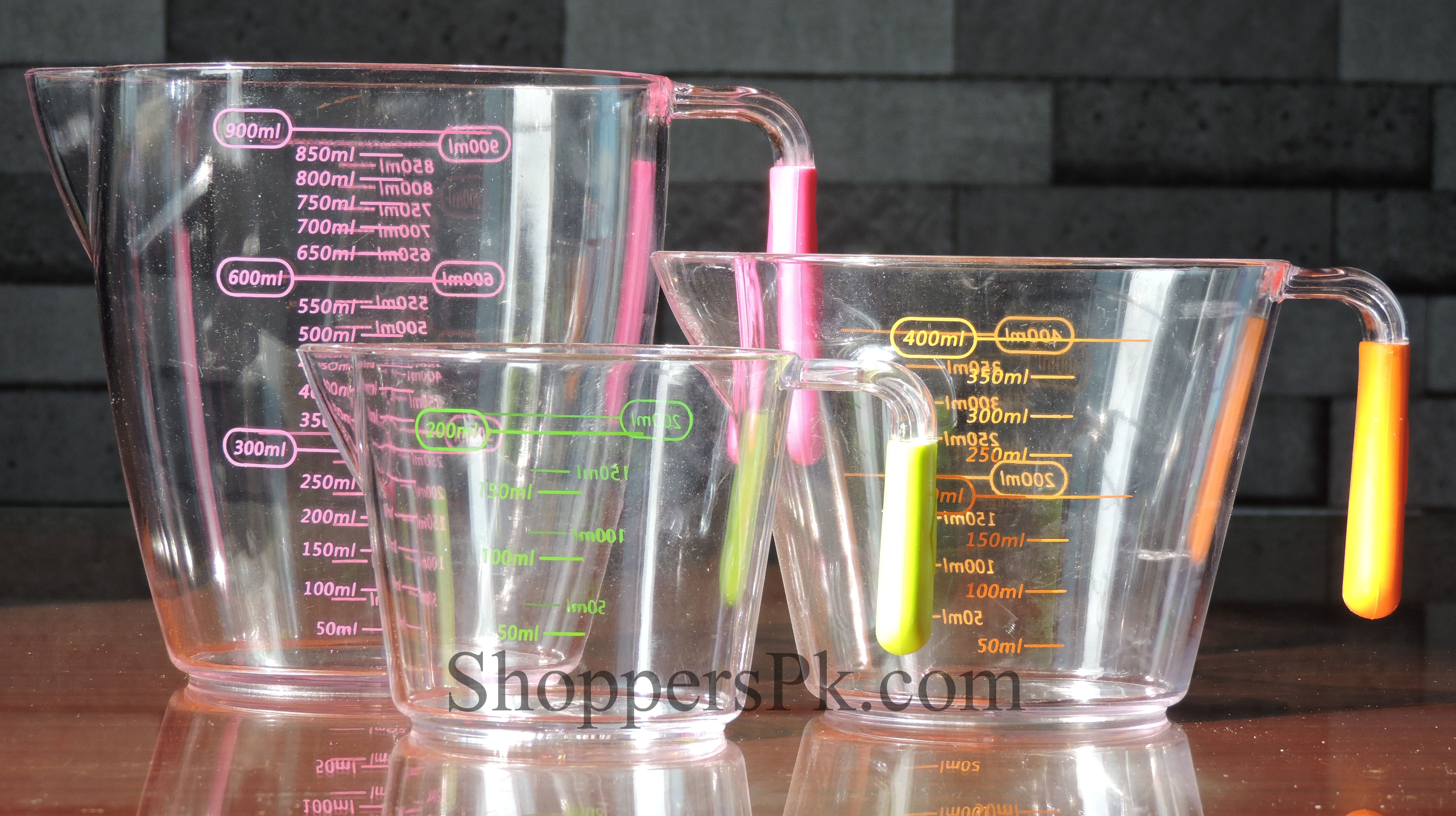 Acrylic Measuring Jug Set 3 Piece