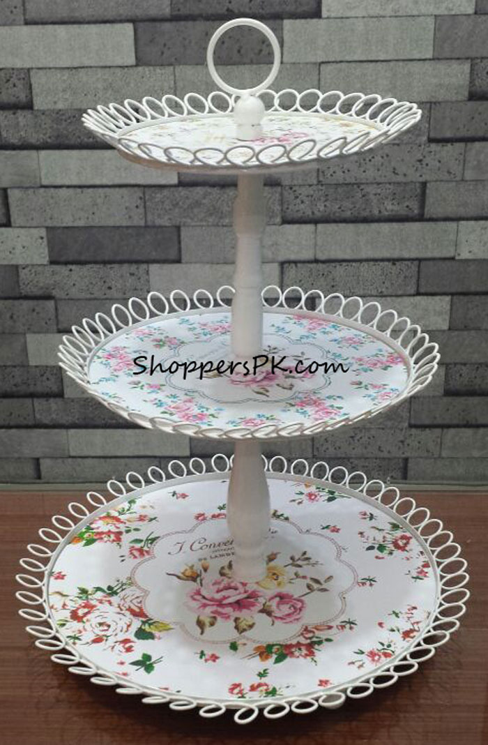 3 Tier Metal Dessert Stand