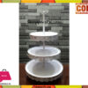 3 Tier White Iron Metal Cupcake Cake Stand