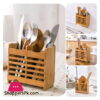 Bamboo Wood Spoon Holder