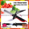 Clever Cutter Knife &Amp; Cutting Board Scissors 3-In 1