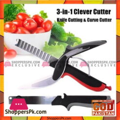 Clever Cutter Knife & Cutting Board Scissors 3-in 1