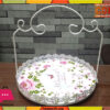 Rod Iron 1 Layers Lace Borders Cupcake Stand Round Shape 1 Rod Iron 1 Layers Lace Borders Cupcake Stand Round Shape