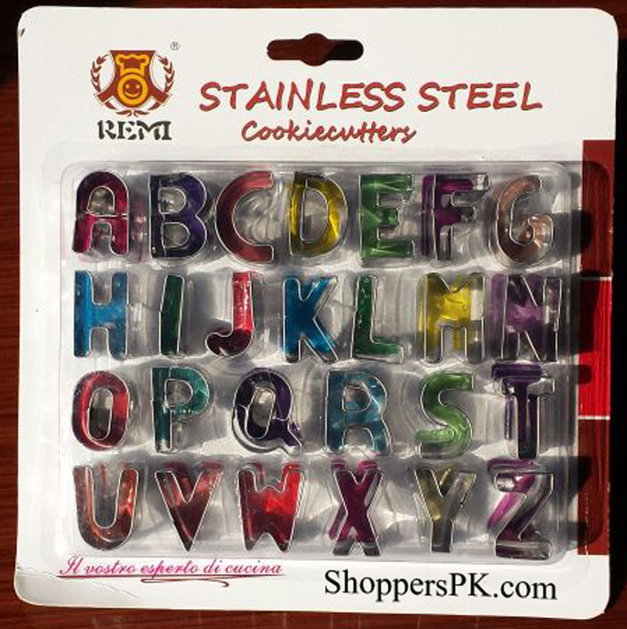 Stainless Steel Alphabet Cookie Cutters