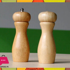 Wood Salt Shaker & Pepper Grinder Set 7 Inch