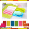 1Pcs Candy Color Silicone Soap Dish Bathroom