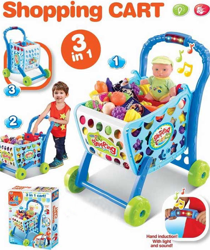 3 In 1 Kids Shopping Cart 008-902A
