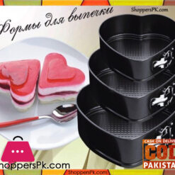Empire 3 Pcs Heart Shape Baking Pan Non Stick