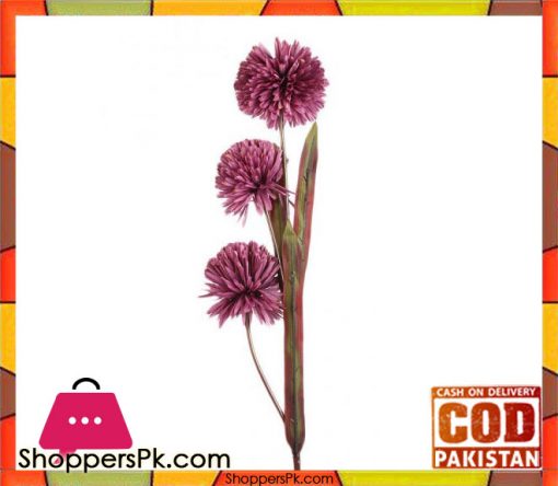 The Florist Purple Artificial Rubber Flower on Stick - FL92