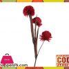 The Florist Red Artificial Rubber Flower on Stick - FL93