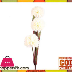 The Florist White Artificial Rubber Flower on Stick - FL94