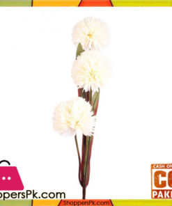 The Florist White Artificial Rubber Flower on Stick - FL94