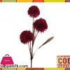 The Florist Maroon Artificial Rubber Flower on Stick - FL96