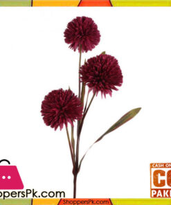 The Florist Maroon Artificial Rubber Flower on Stick - FL96