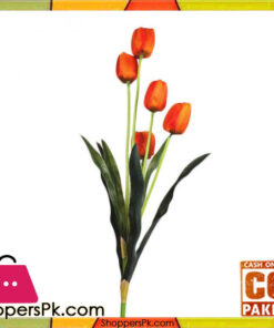 The Florist Orange Artificial Tulip Stick - FL106