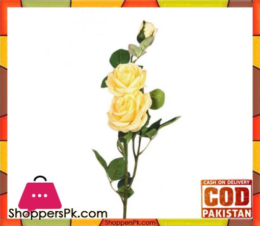 The Florist Yellow Special Rubber Rose on Stick - FL111