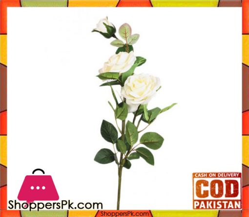 The Florist White Special Rubber Rose on Stick - FL112