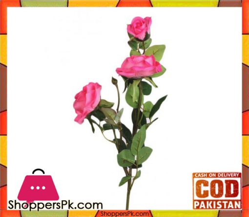 The Florist Pink Special Rubber Rose on Stick - FL114