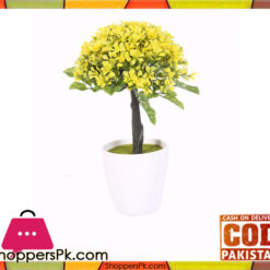 The Florist Yellow Artificial Flower in Melamine Pot - FL4