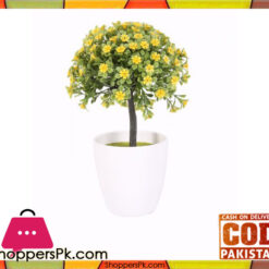 The Florist Yellow Artificial Flower in Melamine Pot - FL8