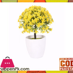 The Florist Yellow Artificial Flower in Melamine Pot - FL10