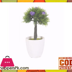 The Florist Artificial Plant with Purple Flower in Melamine Pot - FL13