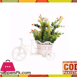 The Florist Multicolored Artificial Flower on Plastic Cart - FL24