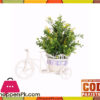 The Florist Multicolored Artificial Flower On Plastic Cart - Fl25