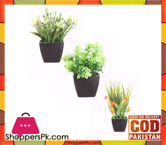 The Florist Multicolored Artificial Flower &Amp; Pot Arrangements - 3 Pieces Set - Fl33 3 The Florist Multicolored Artificial Flower &Amp; Pot Arrangements - 3 Pieces Set - Fl33