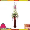 The Florist FLOR3 - Purple Rose Tulip Flower Arrangement With Fibre Vase