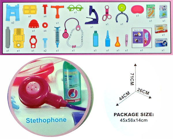 34 Pcs Doctor Set Multi Color W045