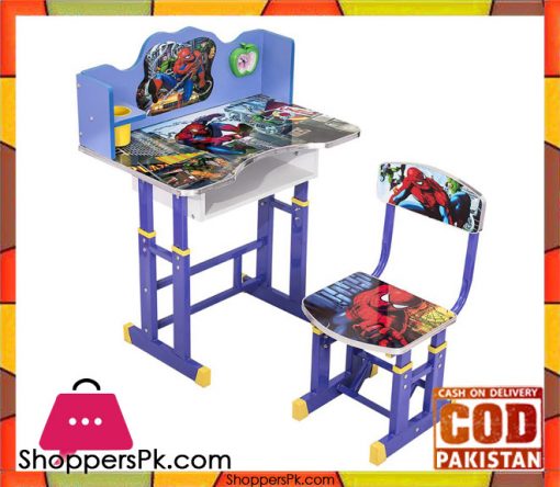 Kids Study Table And Chair Spiderman