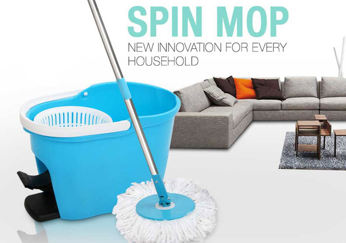 New Magic Spin Mop Bucket With Foot Pedal Rotate 360 Degree Taiwan Manufacturer