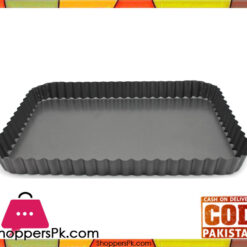 Rectangular Nonstick Pie Tart Plate Loose Bottom