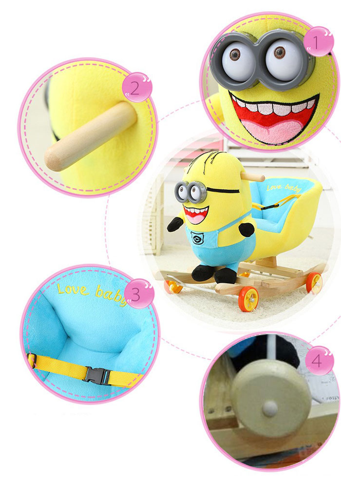 Rocking Plush Chair Minion 2-4 Year Kids