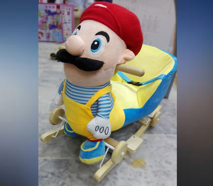 Rocking Plush Chair Super Mario 2-4 Year Kids