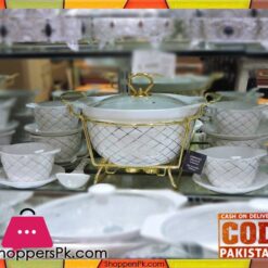 Soup Set 22 Pcs Round White Porcelain WD-303