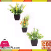The Florist Multicolored Artificial Flower &Amp; Pot Arrangements - 3 Pieces Set - Fl34