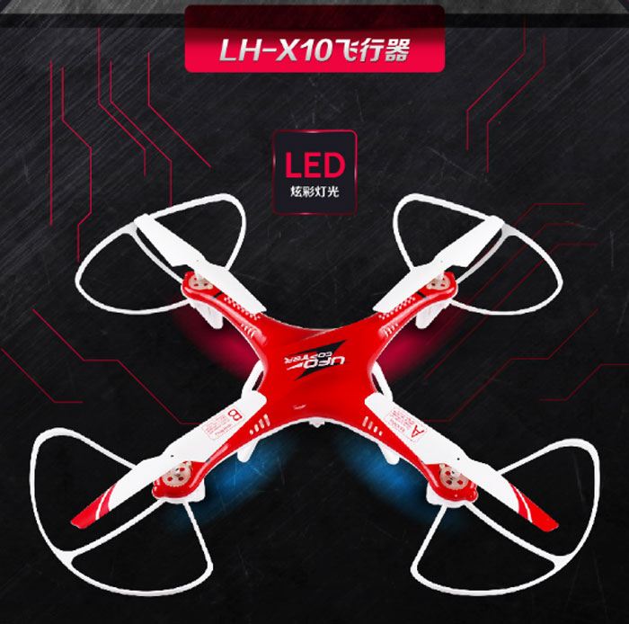Quadcopter Lh-X10Wf 2.4G 6 Axis 4Ch Rc Quadcopter With Control