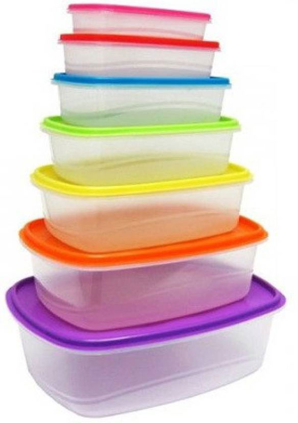 7 Pcs Rainbow Rectangle Storage Box