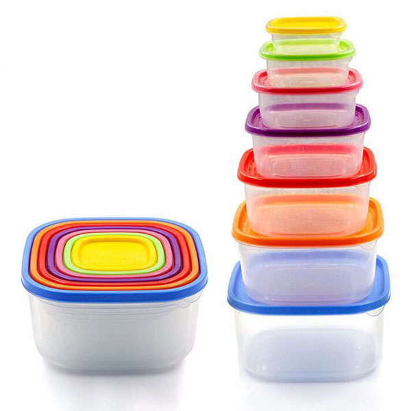 7 Pcs Rainbow Square Storage Box