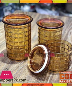Bita Airtight Plastic Storage Container 3 Pcs Set Brick Design