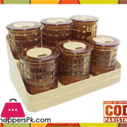 Bita Jar Set 7 Pcs Checkered