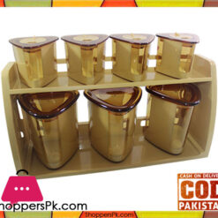 Bita Jars Set Wall Mounted Stand 8 Pcs Set Triangle