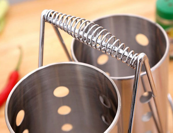 Cylinder Stainless Steel Cutlery Holder