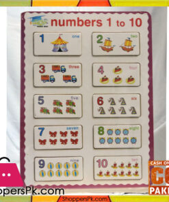 Early Educational Wooden Puzzle Toy Numbers 1-10