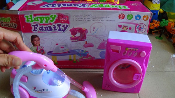 Happy Family Battery Operated Washing Machine Vacuum Cleaner