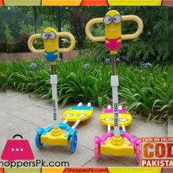Kids Scooter Four Wheels Minion Light Music